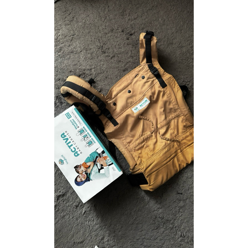 SSC ACTIVA BABY CARRIER MARK II BAYIKU.ID SERI SOLID & DUAL TONE GENDONGAN ERGONOMIS M-SHAPE MOCCA p