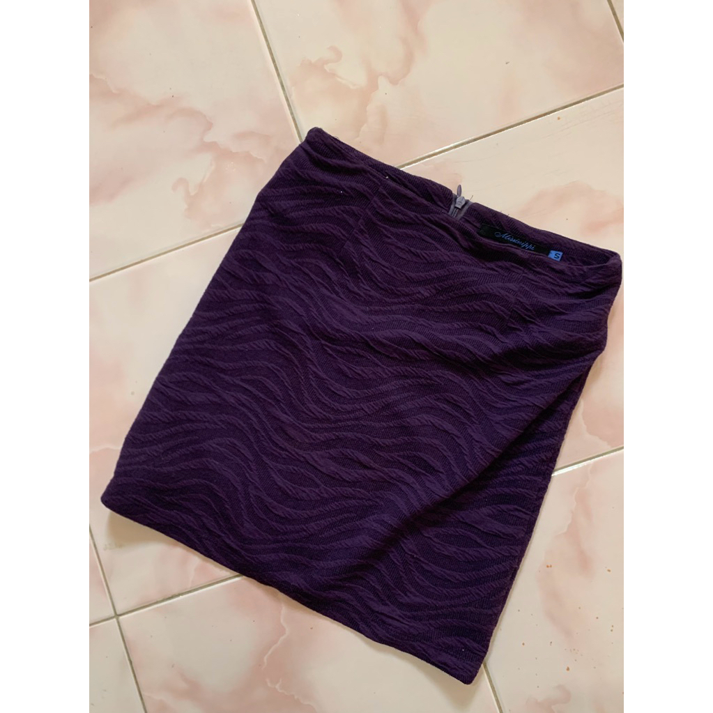 Preloved Rok Pendek Warna Ungu