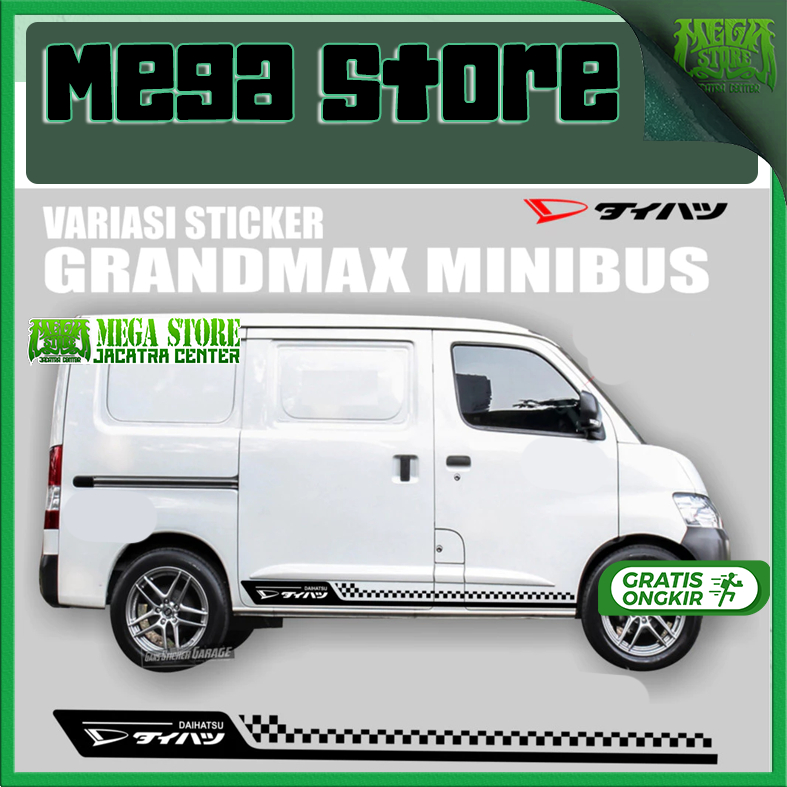 MEGASTORE STICKER VARIASI GRANDMAX AKSESORIS MITSUBISHI GRANDMAX MINIBUS