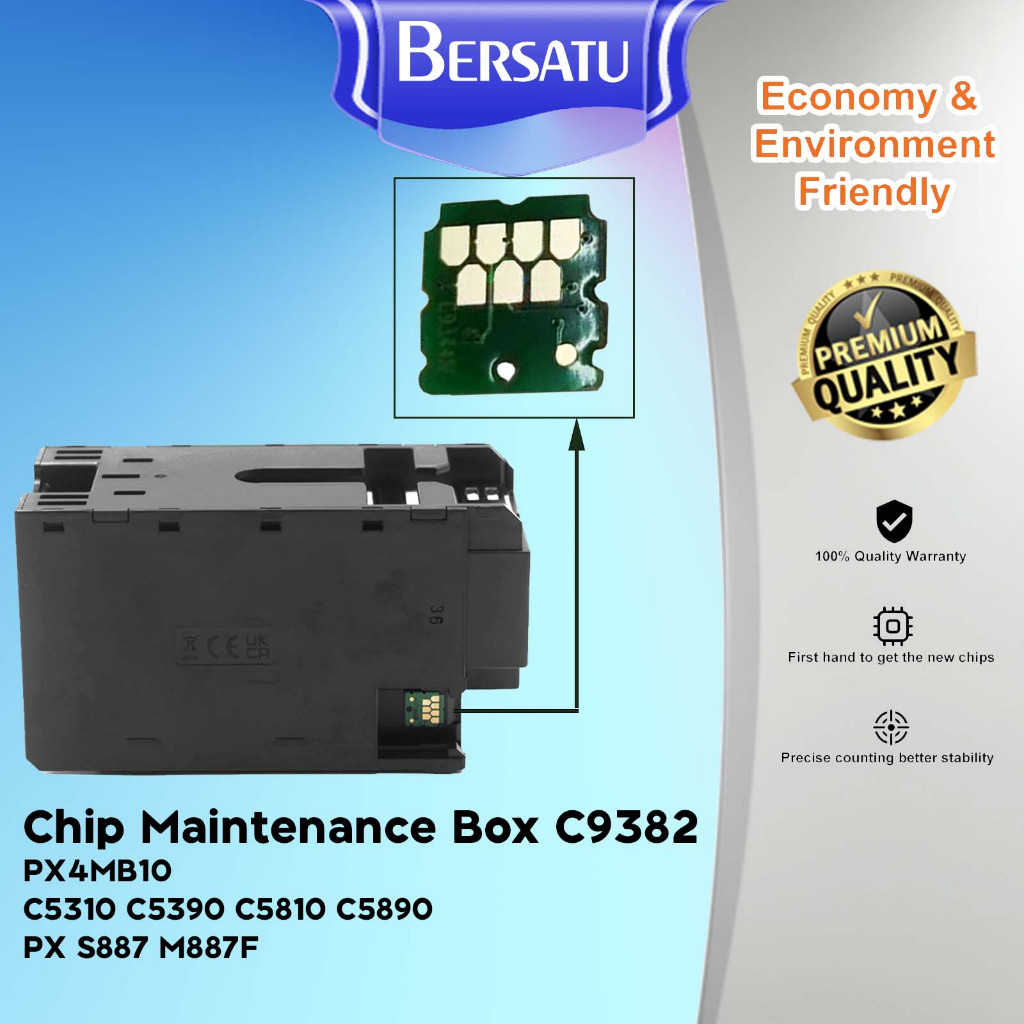Chip Reset C9382 Maintenance Box X4MB10 Cartridge Waste Ink Tank Cip Catridge Pembuangan Tinta Compa