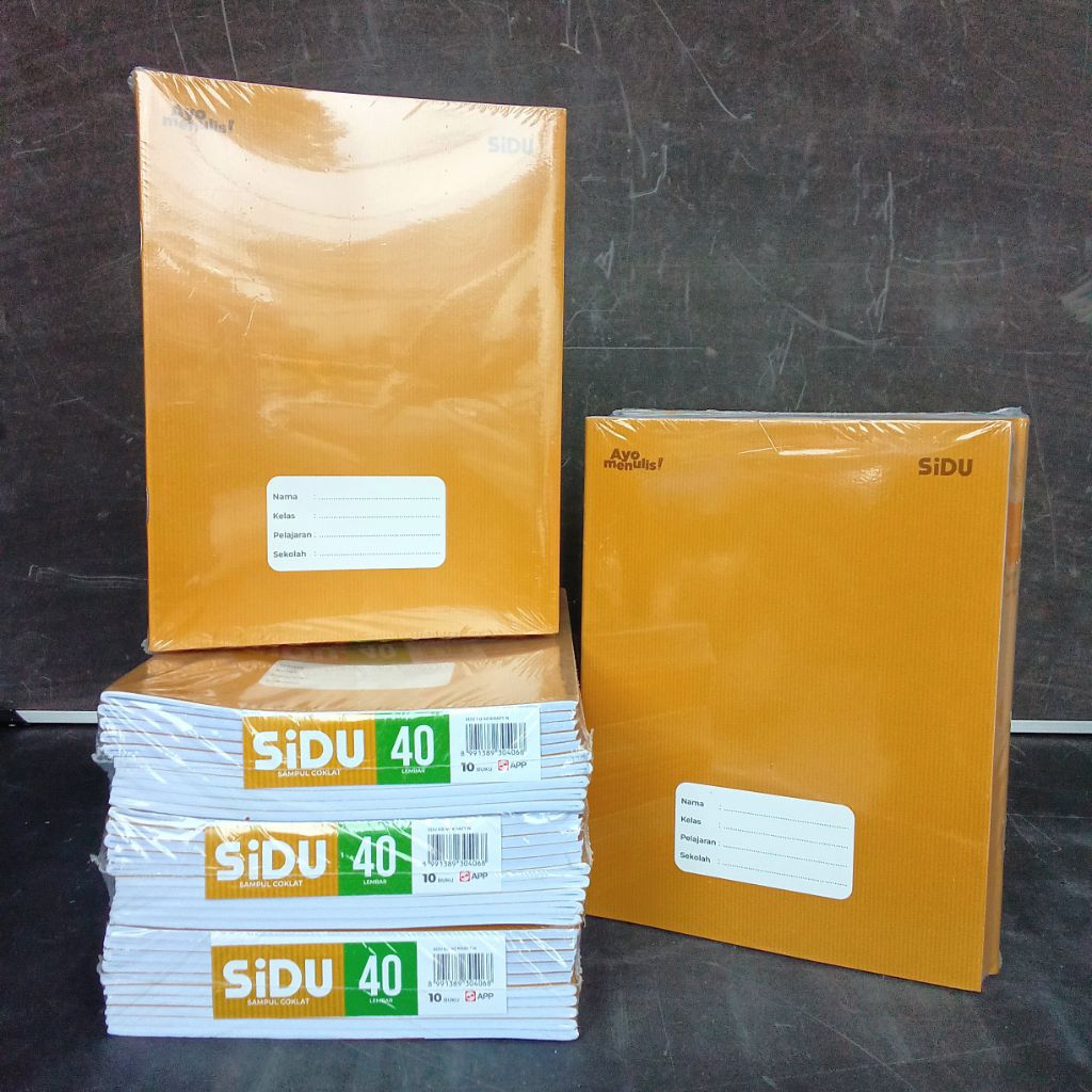 

[Whispers] Buku Tulis Sidu Sinar Dunia 40 Lembar Kraft ( Pak 10 Buku ) [ Original ]
