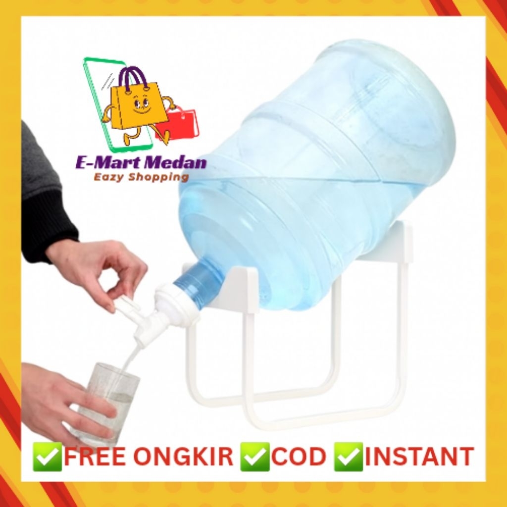 DISPENSER KRAN AIR GALON KAKI BESI KOKOH / KRAN AIR MINUM / RAK GALON BESI & KRAN AIR GALON