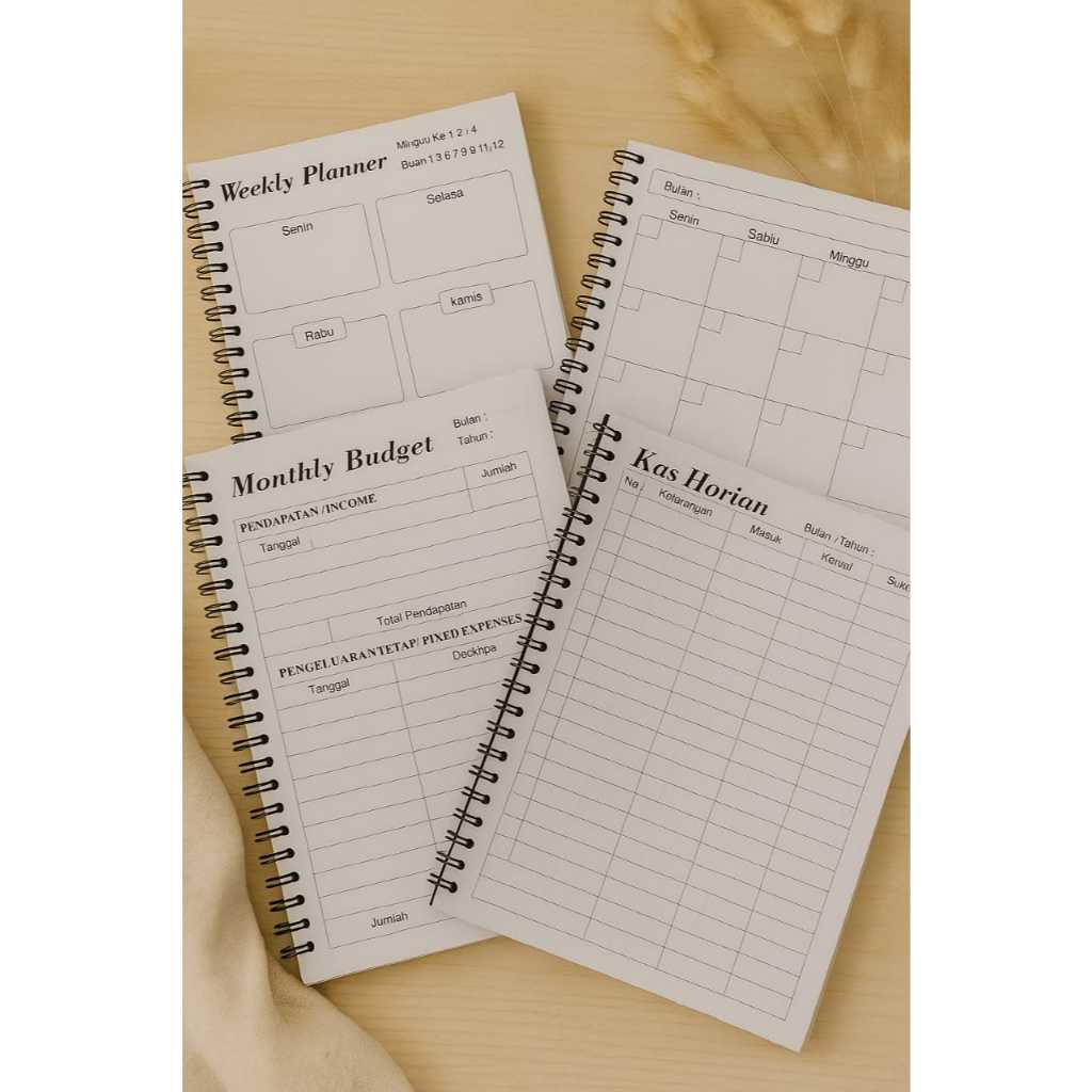 

Planner A5 Monthly Budget 100 Halaman–Financial Planner Minimalist | Buku Anggaran Bulanan HVS 70gsm