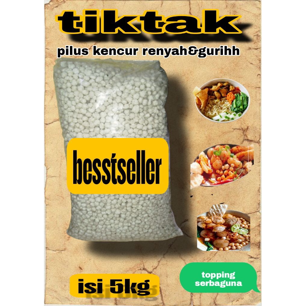 

PILUS KENCUR/TIKTAK KENCUR renyah&gurah isi 5KG