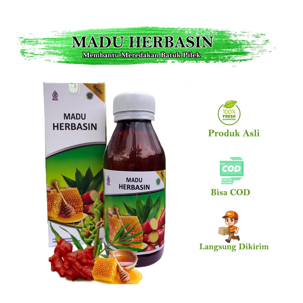 MADU HERBASIN Obat Flu / Pilek Menahun, Obat Sering Bersin, Obat Rhinitis Hidung, Obat Rhinitis Aler