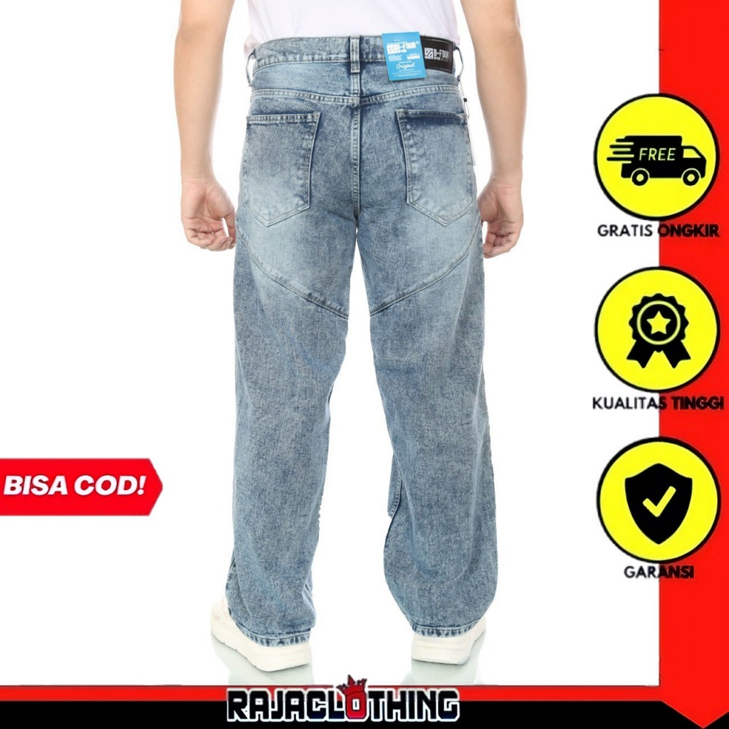 RCL - Celana Panjang Pria Loose High Waist Jeans Premium Korean Stayle Jeans Baggy