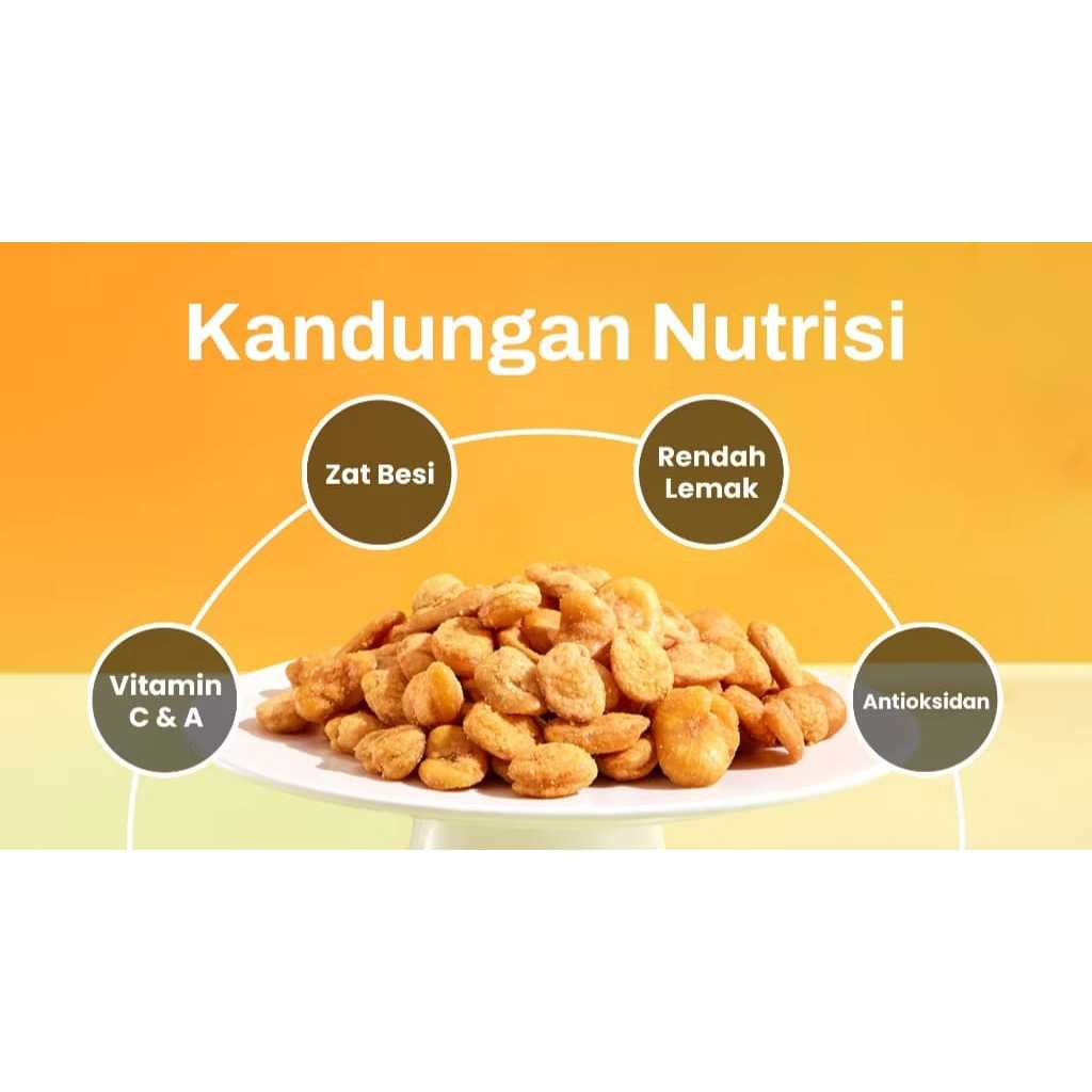 

Kacang Koro Rasa Telur Kepiting / Crab Roe Broad Beans Kacang Kapri Kacang Koro Telur Kepiting gurih nagih
