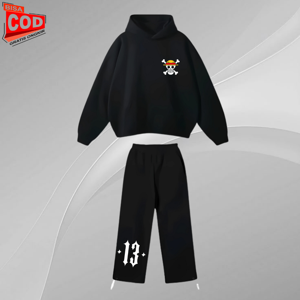 BISA Hoodie Hitam Gratis Ongkir Synthesis Expertise Baggy Fleece Balon Pants Rebel Riot Setelan Jake