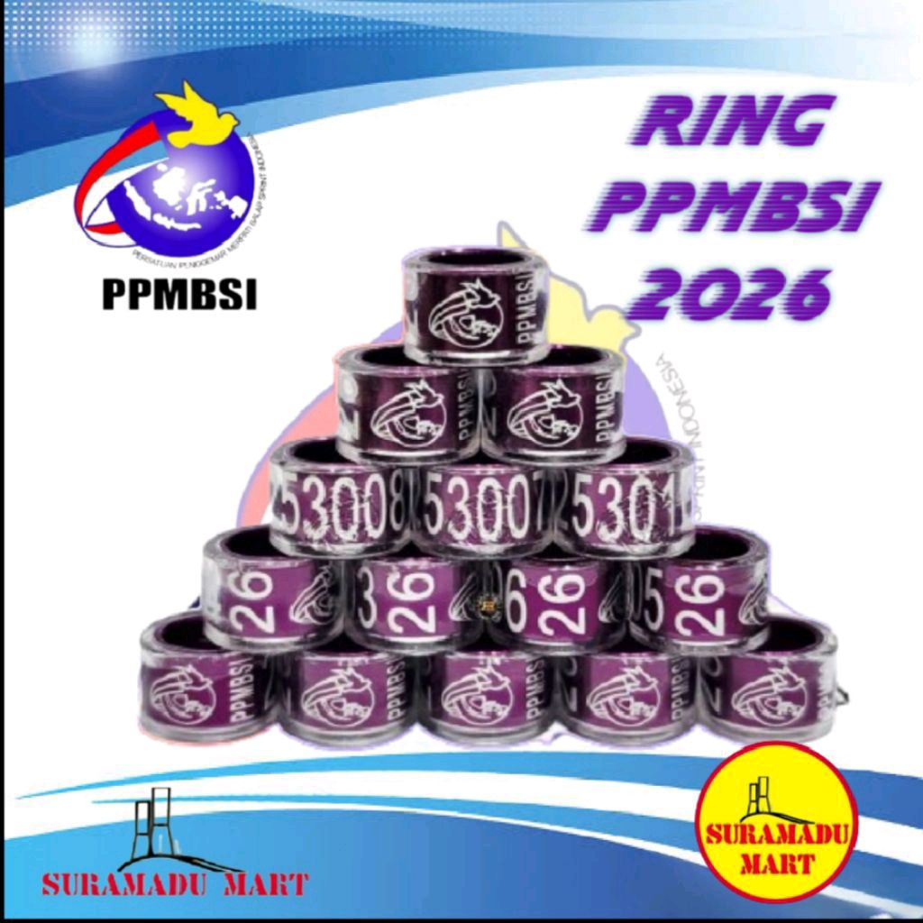 Ring Pusat PPMBSI 2026 Merpati Balap Original satuan