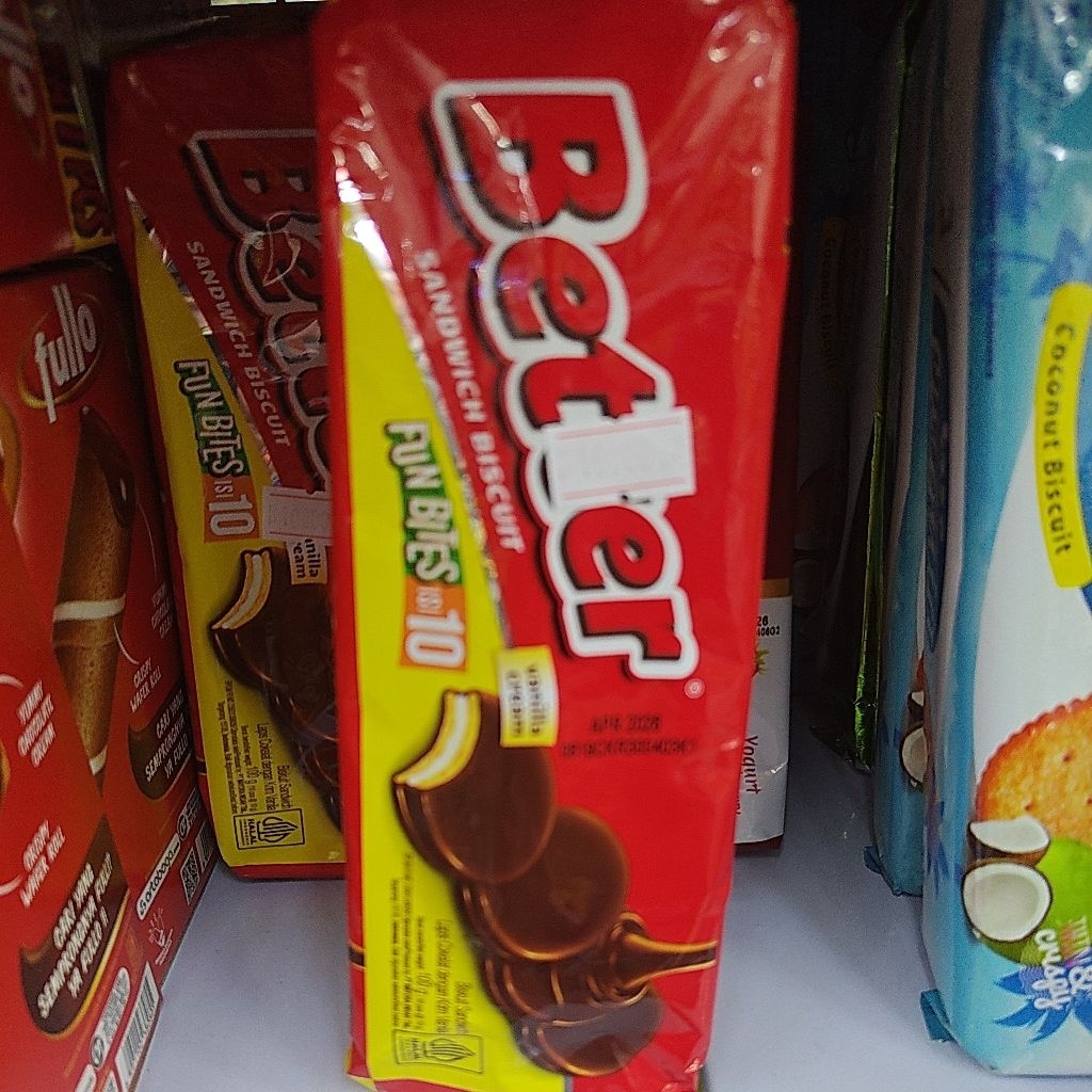 

BETTER SANDWICH BISCUIT VANILA CREAM ISI 10 (100GR)