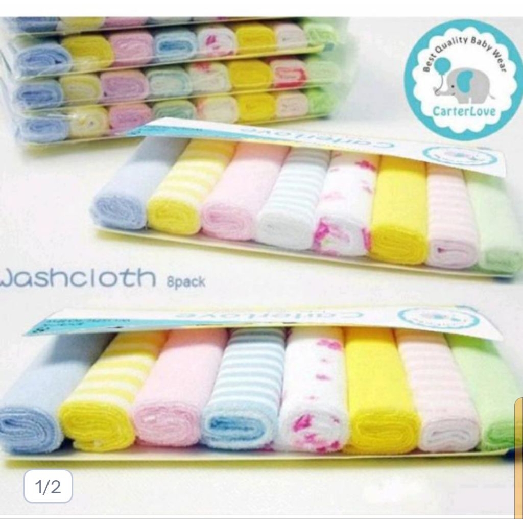 Carter Love Sapu tangan bayi 8 Pca