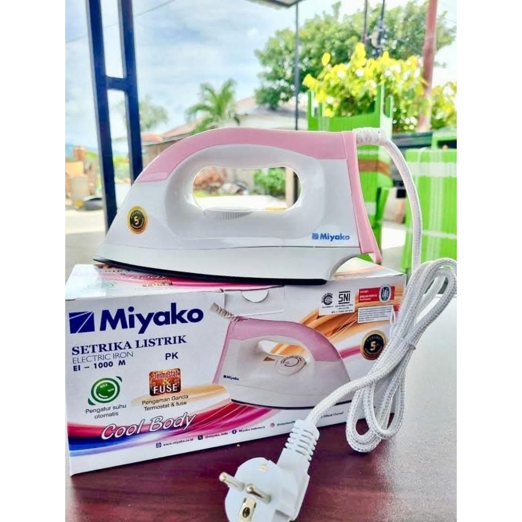 Setrika Listrik Miyako EL-1000 / Setrika Baju Merk Miyako