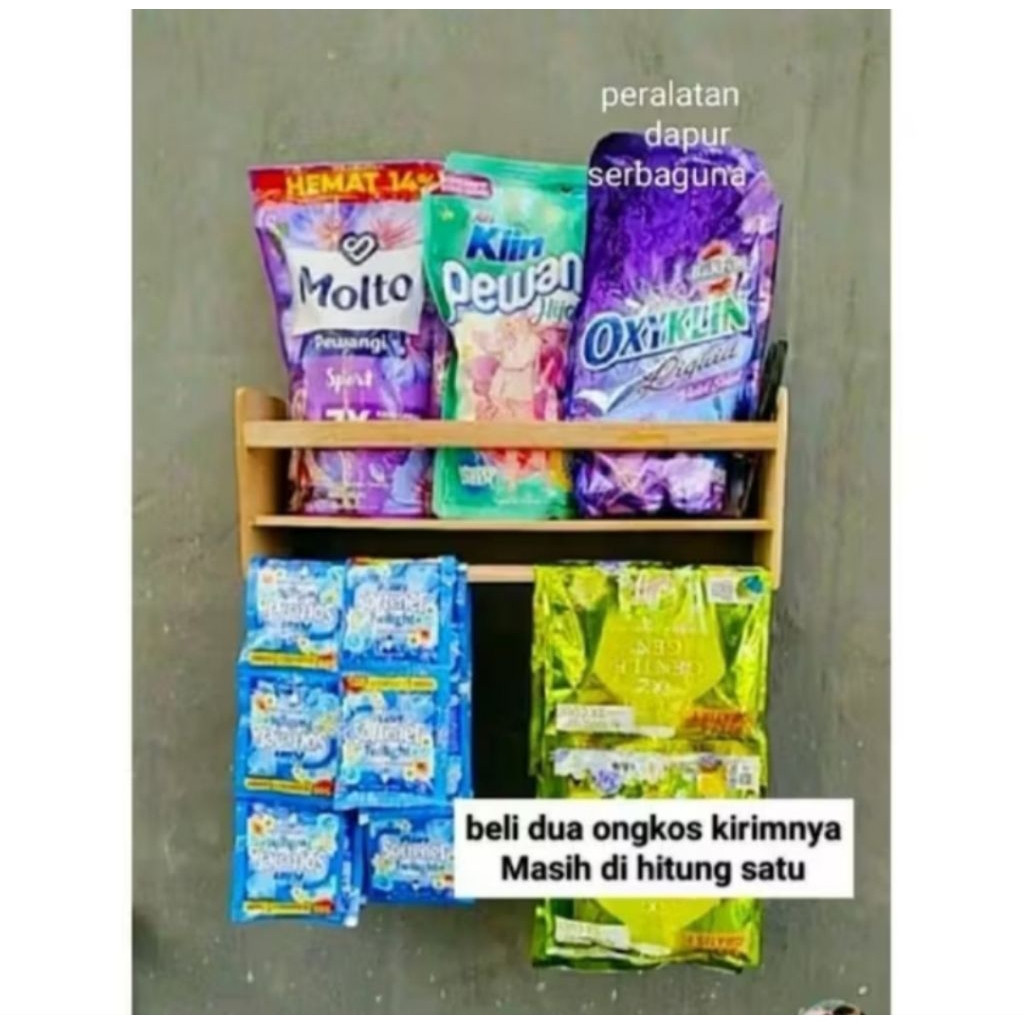 TERBARU RAK SAMPIRAN/RAK BUMBU DAPUR/RAK SERBAGUNA/RAK BELI 2 MASIH 1 KG