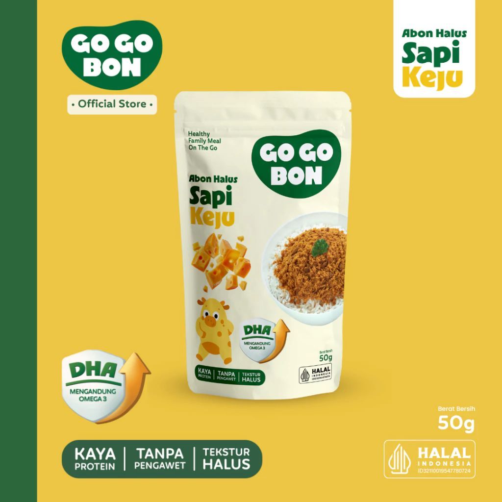 

Gogobon Abon Halus Premium | Rasa Sapi Keju (50gr)