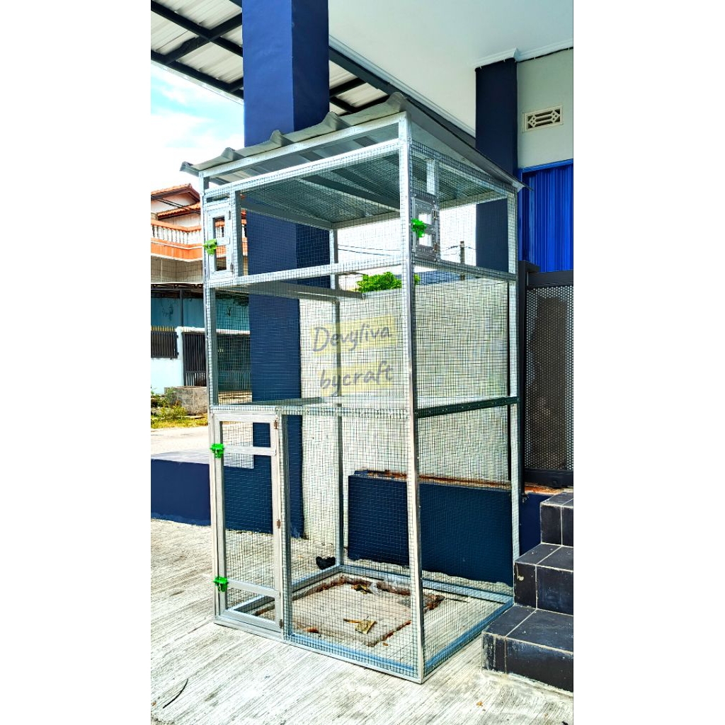 Kandang aviary ternak burung