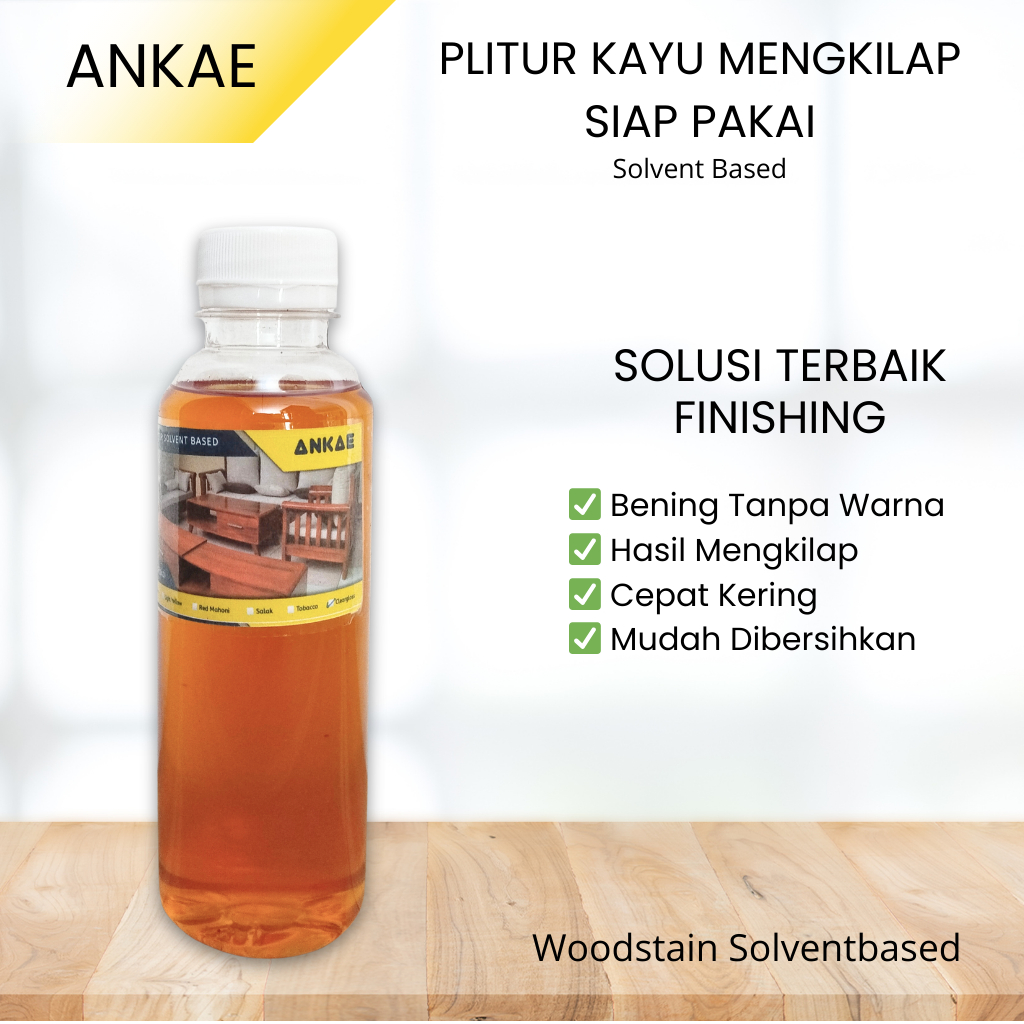Plitur Kayu Jati Pengkilap kemasan 250ml 60ml 500ml Siap Pakai Pernis Kayu Mengkilap Cleargloss