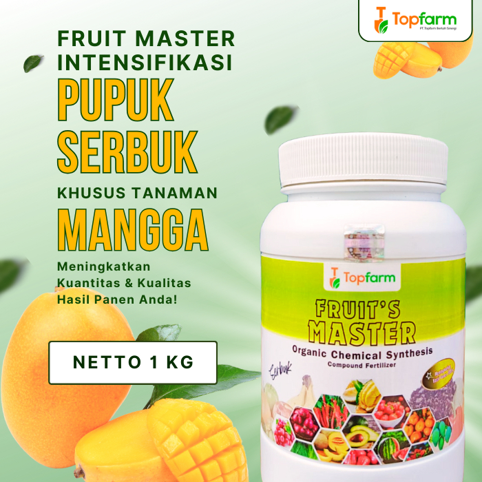 Pupuk Serbuk Topfarm / Pupuk Mangga Pembesar Buah / Pupuk Pohon Mangga / Pupuk Mangga Terbaik / Pupu