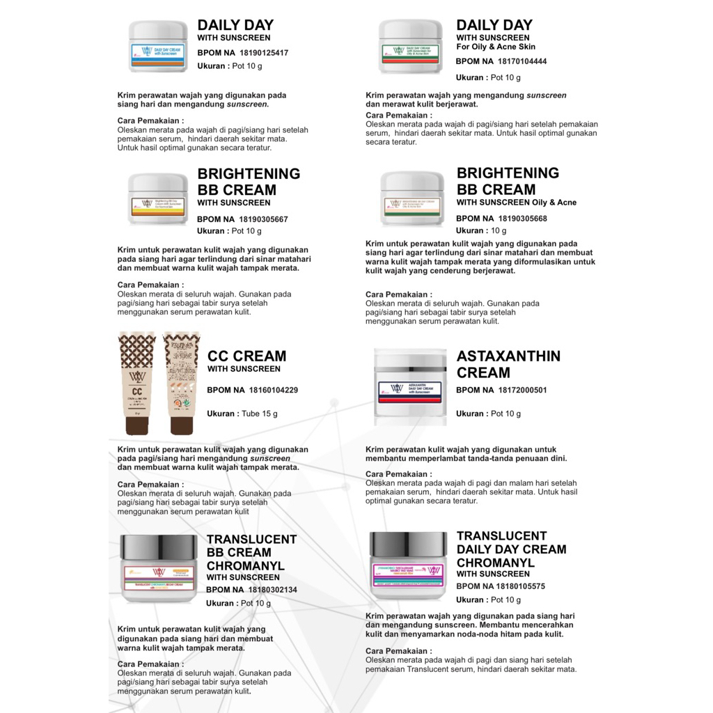 WLW sunscreen astaxanthine pink / translucent daily day sunscreen / bb cream / cc cream / translucen