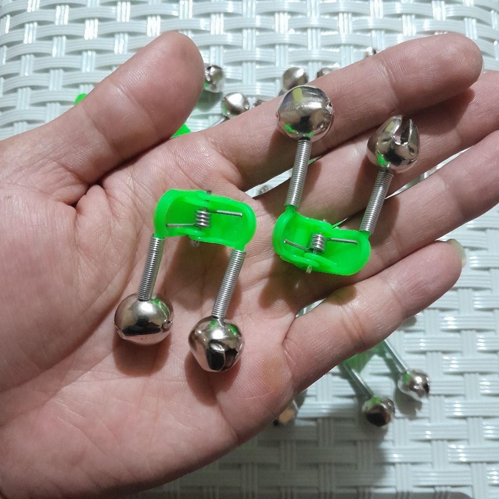 Bell Pancing Jepit Kerincingan Lonceng joran Double
