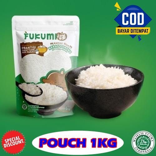 

FUKUMI Beras Porang Pouch 1 Kg - Shirataki / Konjac Rice