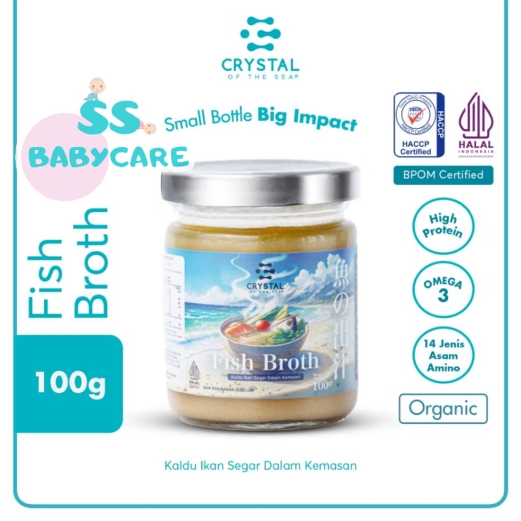 

Crystal of The Sea Fish Broth 100gr - Kaldu Ikan MPASI