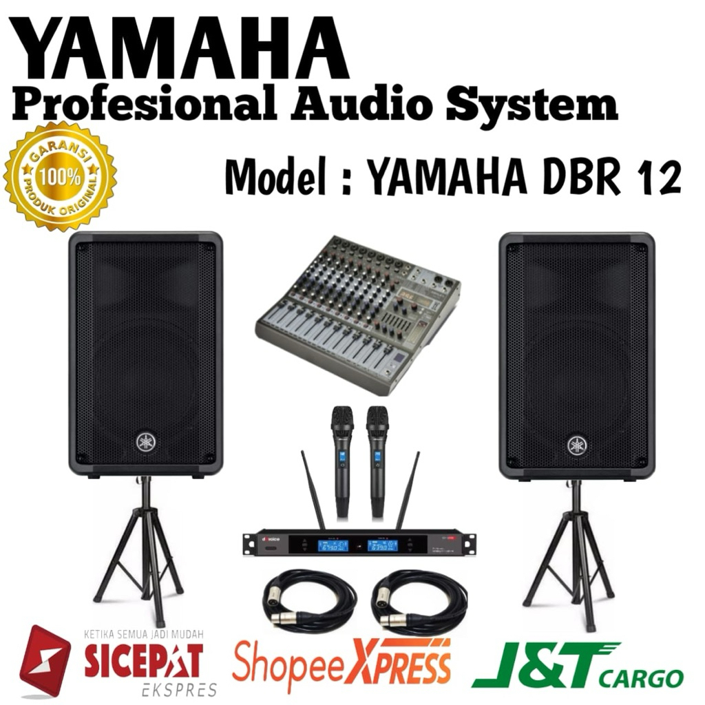 Paket Sound System Speaker Aktif Yamaha Dbr 12 Original Speaker Aktif Yamaha 12inch