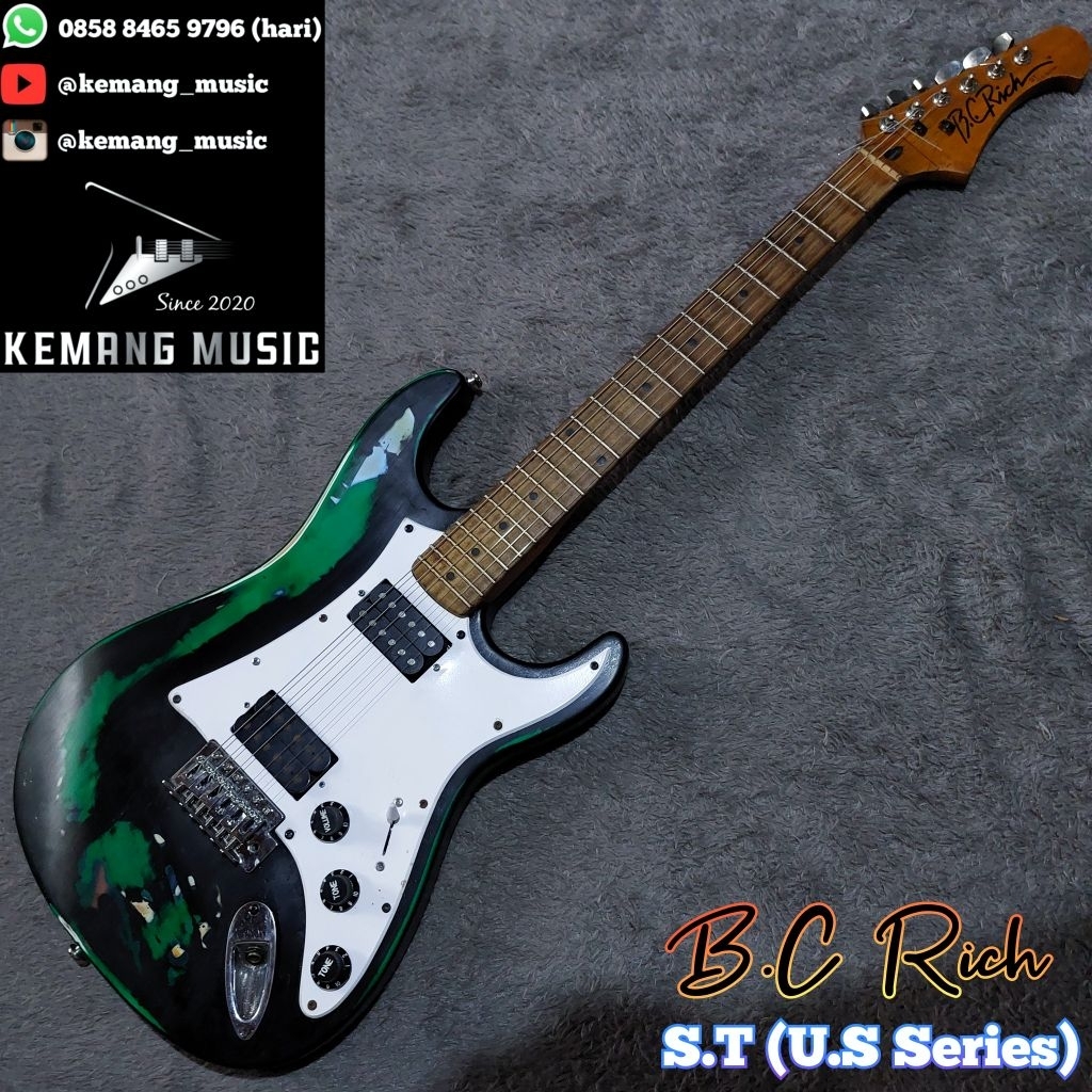gitar langka B.C Rich US series stratocaster gitar bekas gitar original