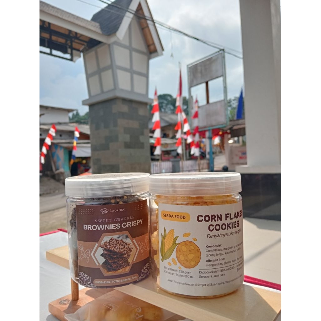 

Brownies Crispy & Corn Flakes Cookies – Snack Manis Renyah Premium Serda Food