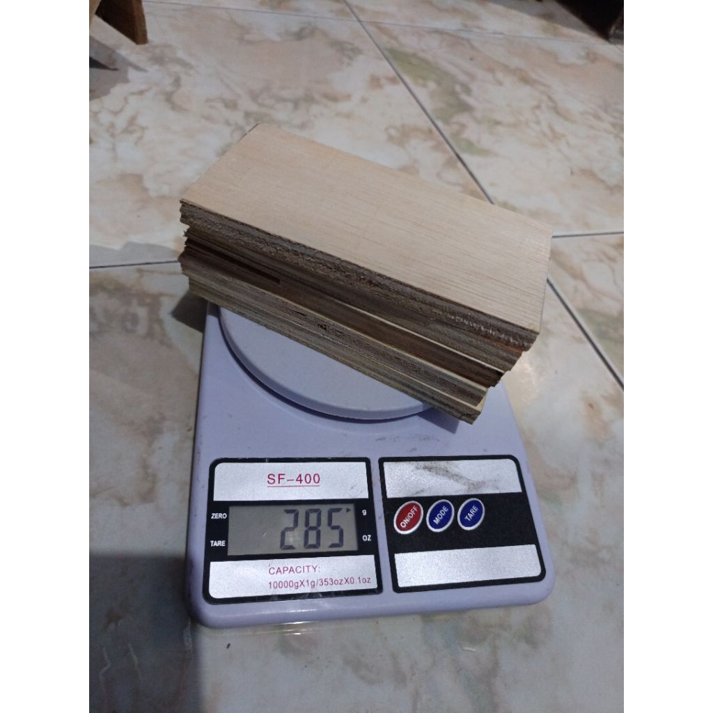 Triplek 12mm ukuran 8cmx15cm(5 lembar)