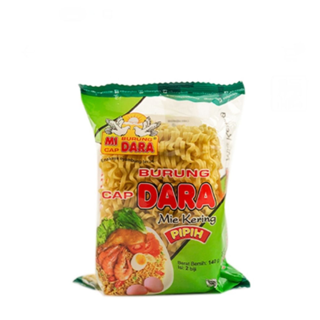 

burung dara mie kering pipih 140 gram