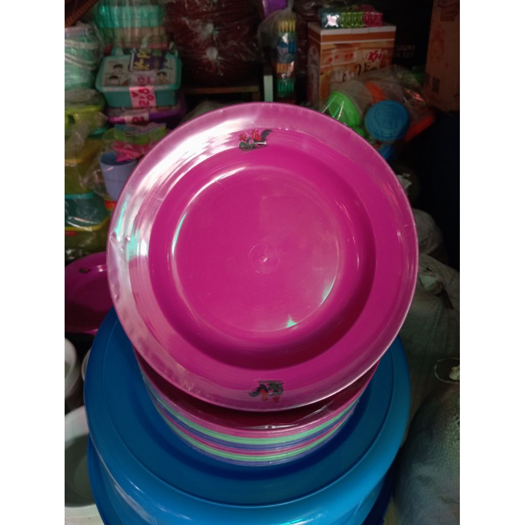 Piring makan plastik 1 lusin