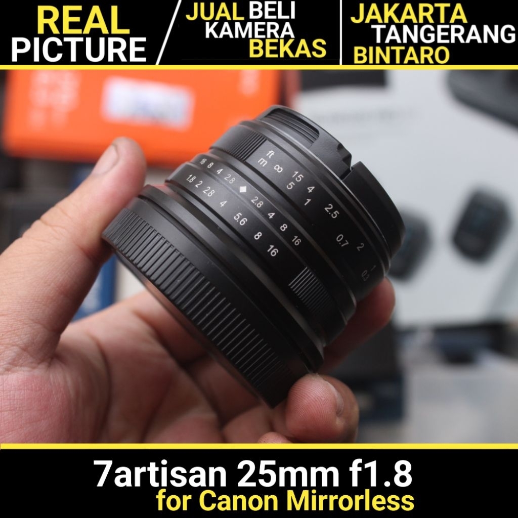 7artisans 25mm f1.8 for Canon Mirrorless BEKAS