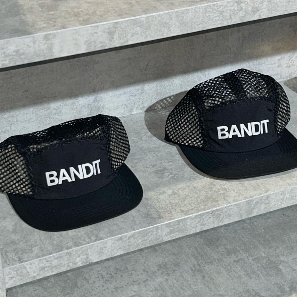 BANDIT RUNNING OG MESH CAP BLACK TOPI LARI BANDITRUNNING ORIGINAL