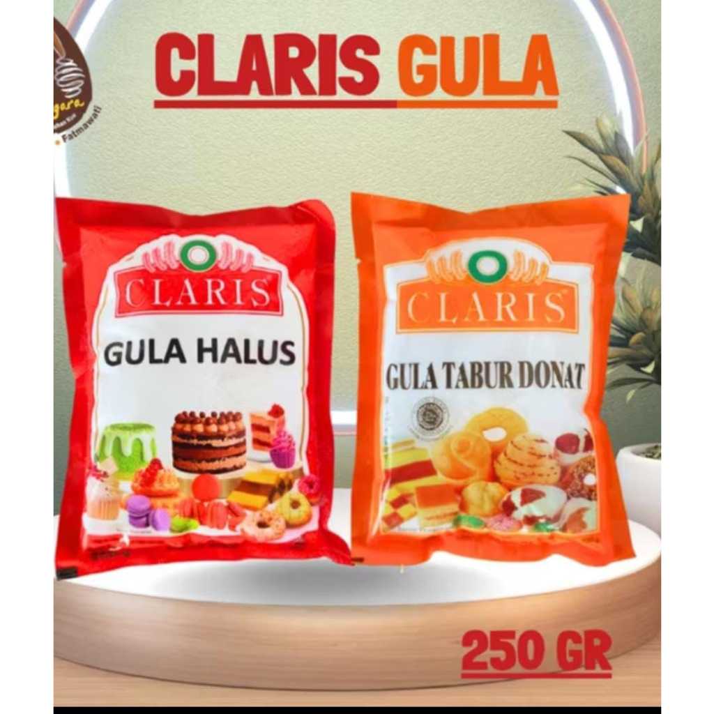 

CLARIS GULA HALUS & DONAT 250 GR/GULA CLARIS//PCS
