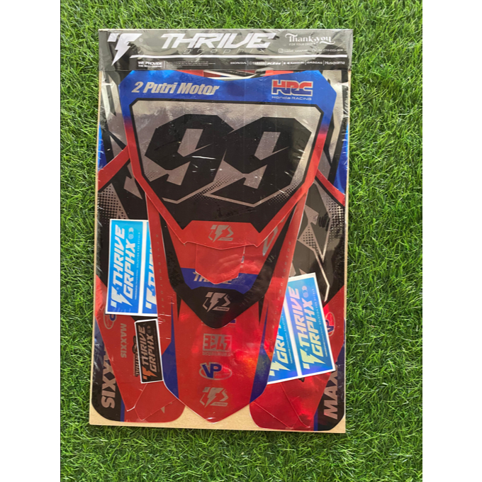 DECAL HONDA CRF 150 L NEW DESIGN SIMPLE CHROME FULL BODY