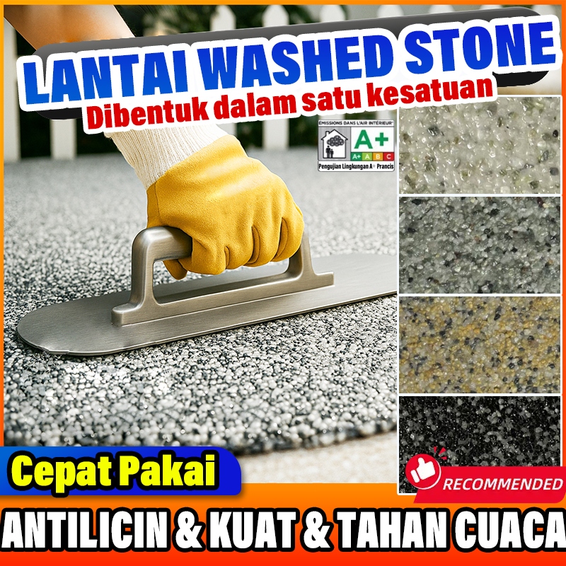 [LUXURY] Cat Lantai Batu Cuci Resin CAT RESIN WASHISTONE 3D - Efek Marmer & Kristal Berkilau Kolam R