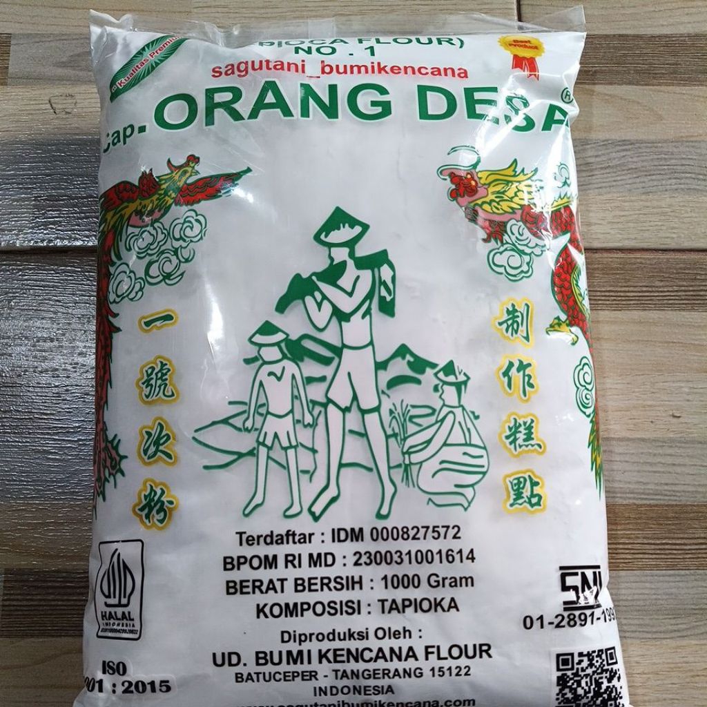 

TEPUNG TAPIOKA cap ORANG DESA 1000Gram