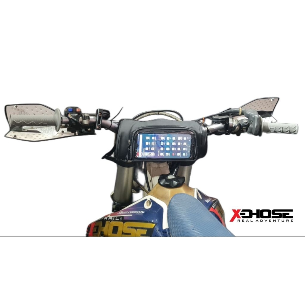 XDHOSE Tas Stang Motor Gps HandlebarBag Phone Pocket Waterproof Trail Adventure Trabas