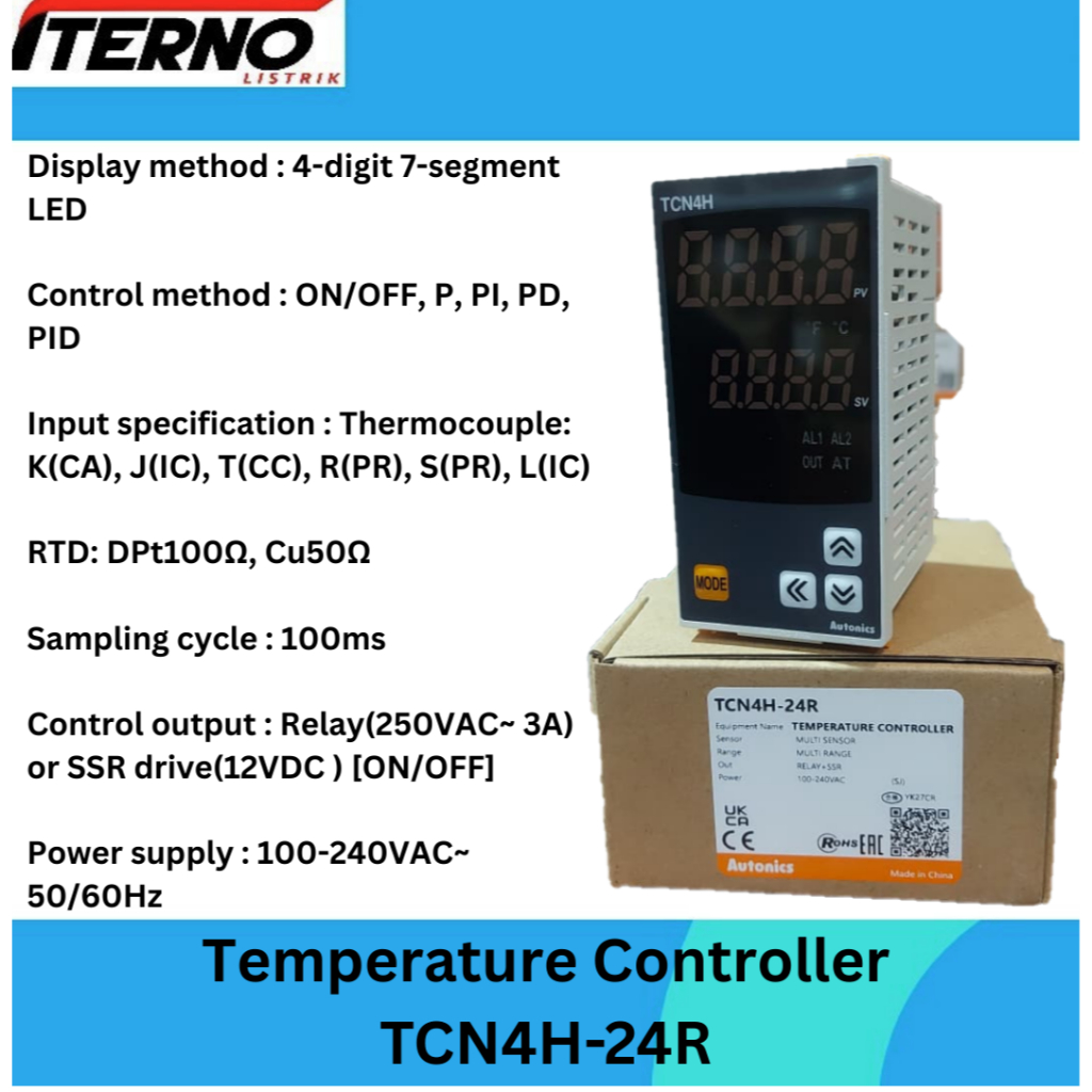 TCN4H-24R Temperature Controller TCN4H24R Autonics