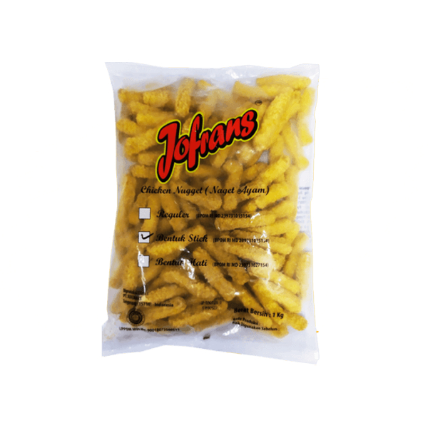 

Jofrans Nugget Ayam Bentuk Stick 1000gr