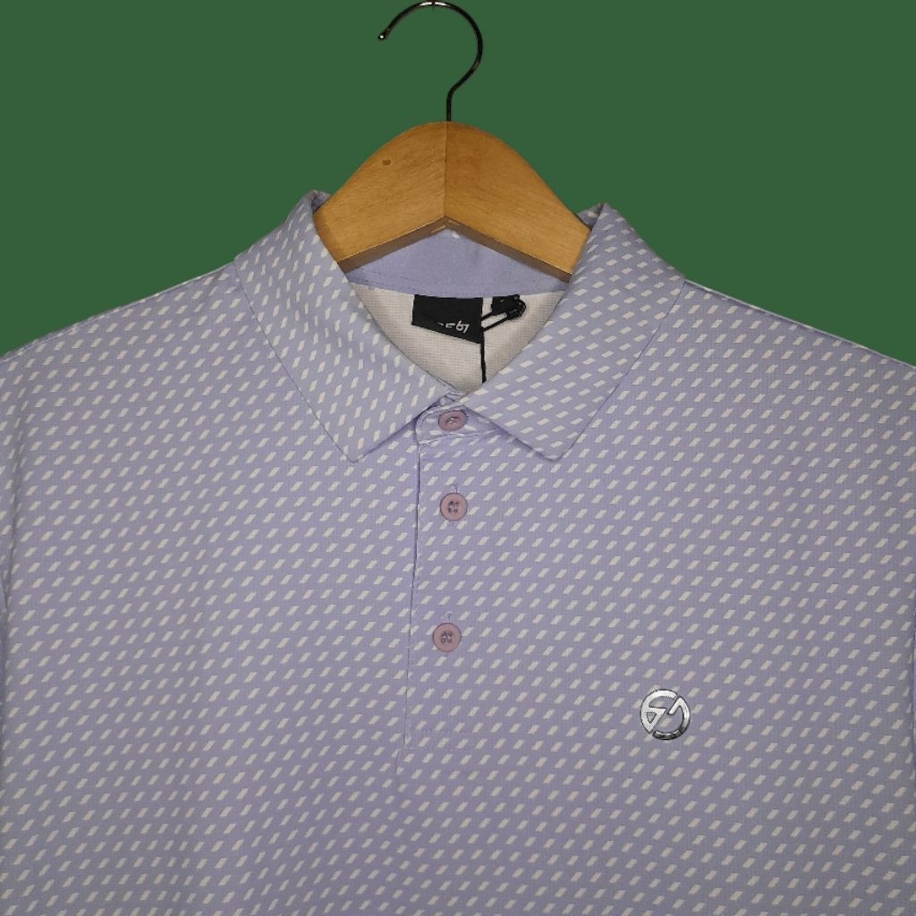 SGF 67 SUPERIOR GOLF Kaos Kerah Dri Fit Pria, Atasan Olahraga Pria