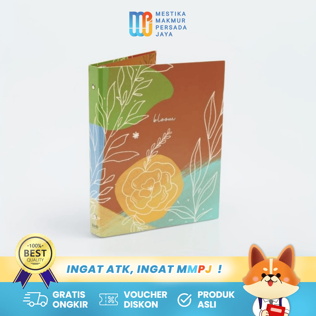 

Bantex Binder A5 B5 Buku Catatan / Notebook Kuliah - Fancy Bloom Series