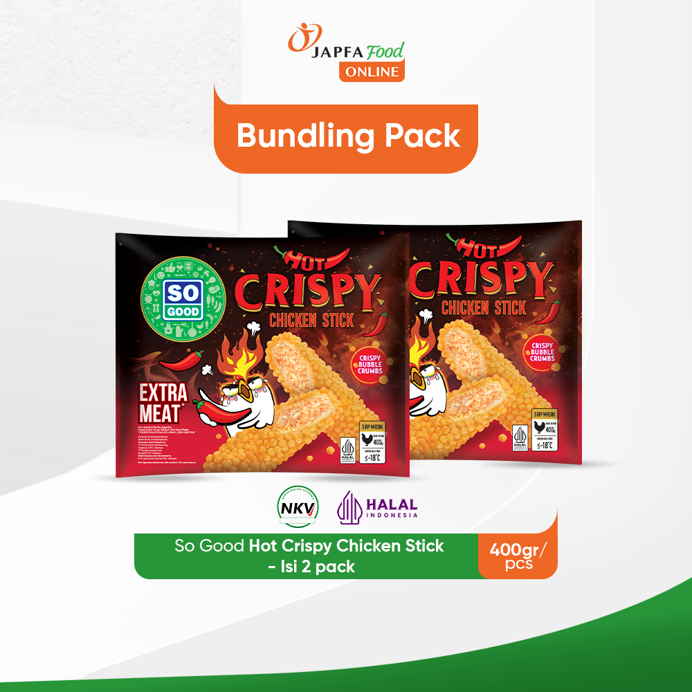 

So Good Hot Crispy Chicken Stick 400gr - Isi 2 pack