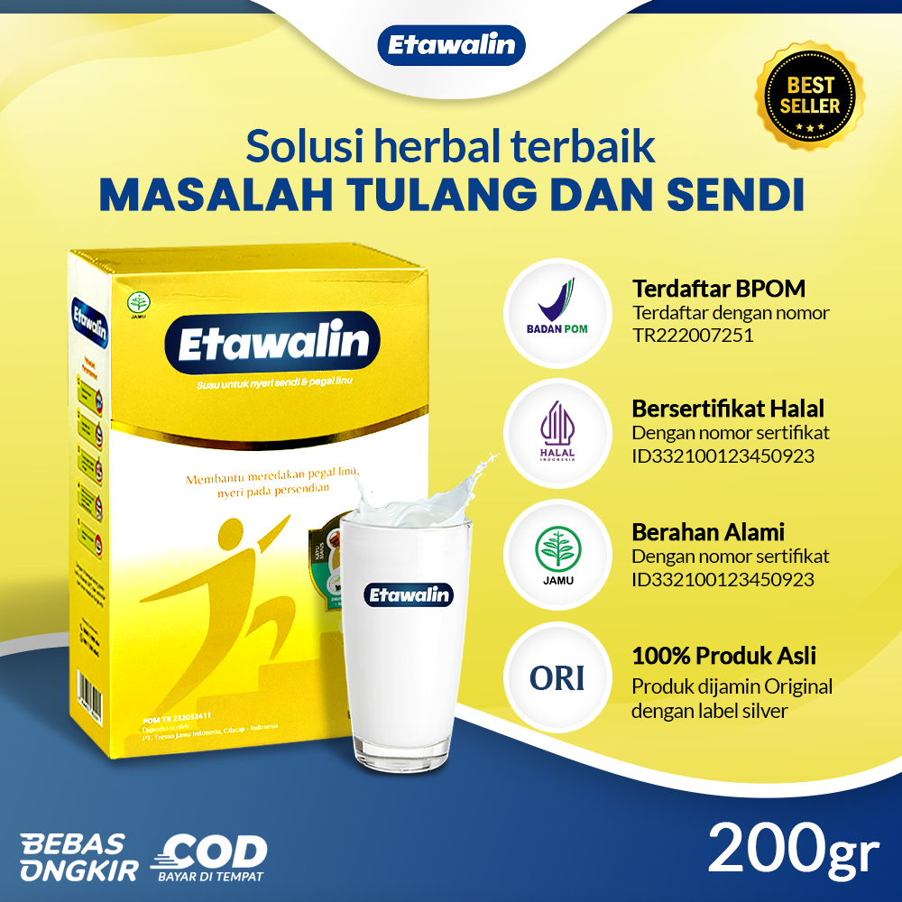 

ETAWALIN Original Susu Kambing Etawa Asli Cegah Syaraf Kejepit Tulang Rematik Asam Urat