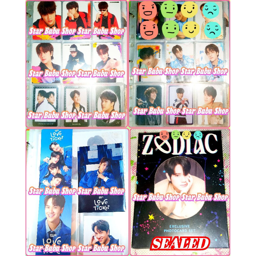 Nanon Zodiac Photocard set Sealed Cc Ohm Pawat Gmmtv Magazine Bad Buddy Boxset SF Love Ticket Rollac