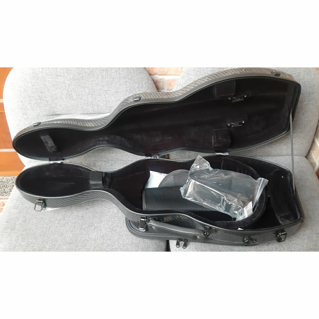 Fibercase Fiber Case Hardcase Hard Celloshape Biola Violin Tas 4/4