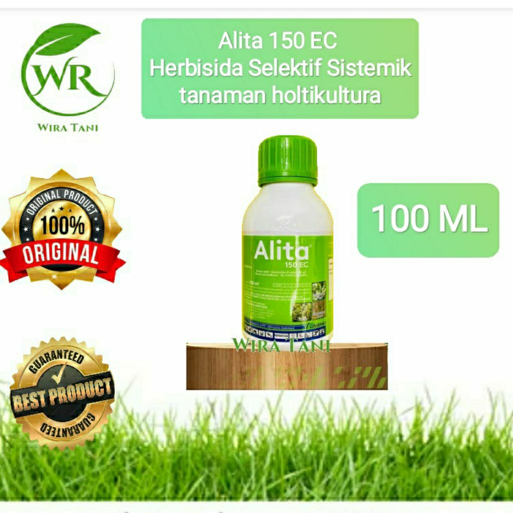 Alita 150ec 100ml herbisida selektif purna tumbuh untuk sayuran bawang tanah kedelai kacang cabai