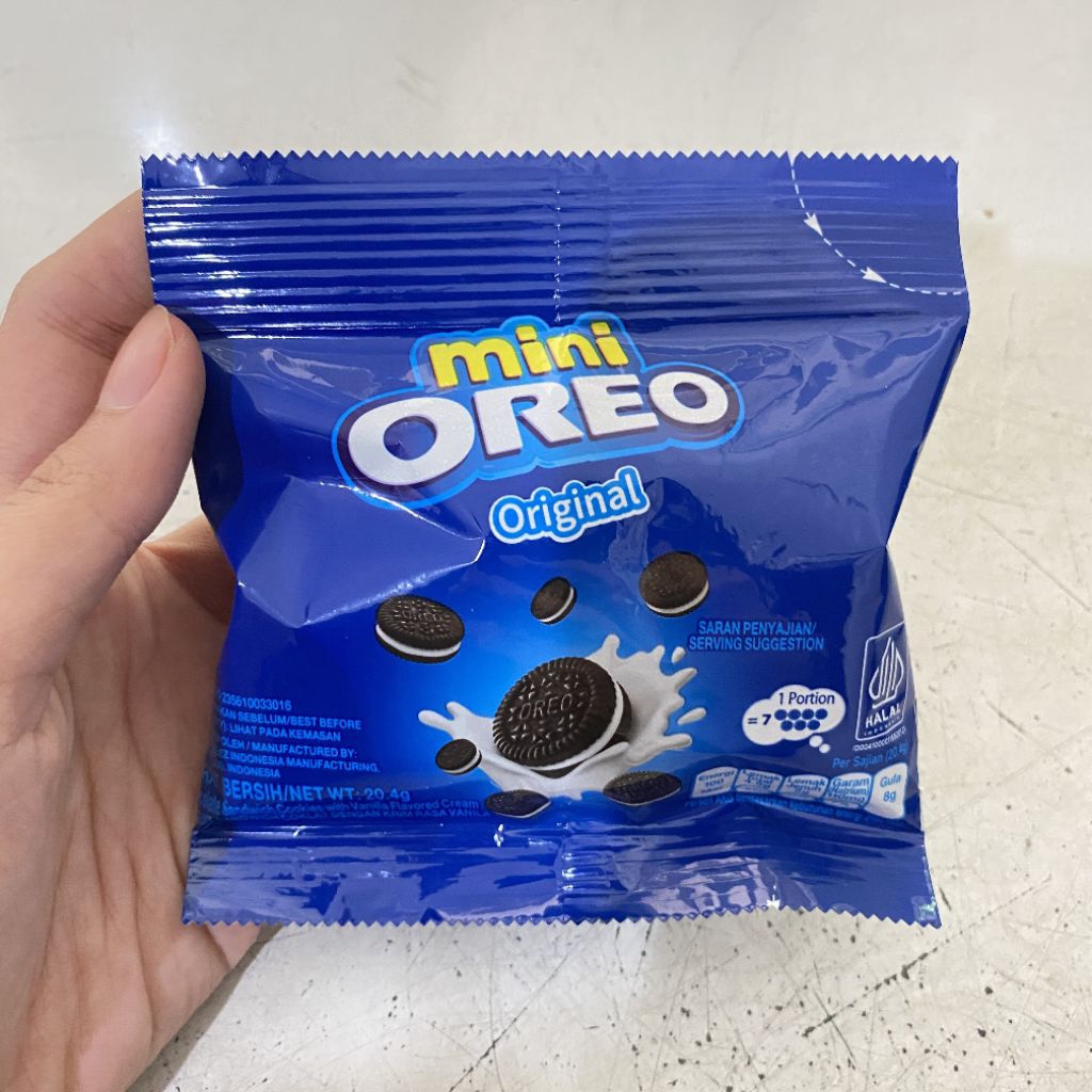 

Oreo mini original vanilla sachet 20.4 gram | oreo mini original | oreo mini