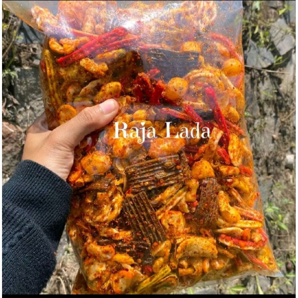 

KERUPUK CAMPUR/ SEBLAK MIX VIRAL PEDAS DAUN JERUK 1KG
