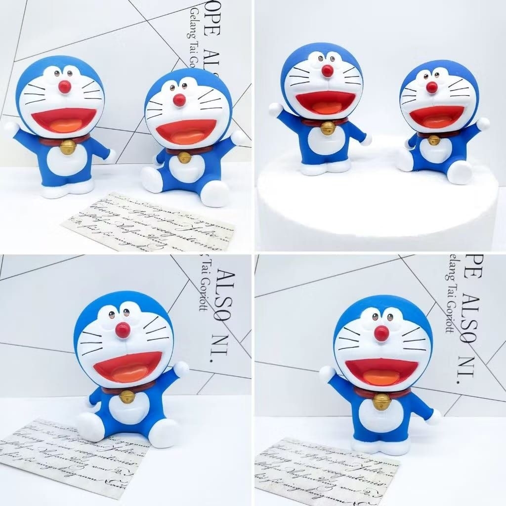 {BG} PAJANGAN KUE DORAEMON UNTUK CAKE ULANG TAHUN / HIASAN KUE DORAEMON UNTUK KUE ULANG TAHUN DEKORA